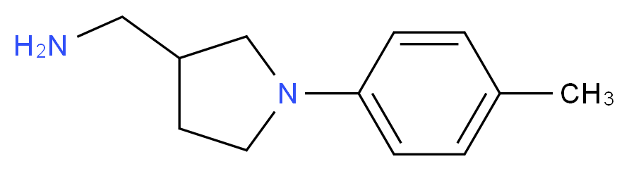 1-[1-(4-methylphenyl)-3-pyrrolidinyl]methanamine_分子结构_CAS_1017428-21-5)