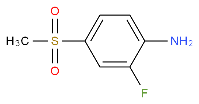 2-fluoro-4-(methylsulfonyl)phenylamine_分子结构_CAS_832755-13-2)