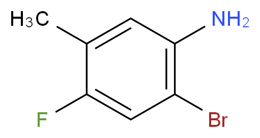 2-Bromo-4-fluoro-5-methylaniline_分子结构_CAS_1065076-39-2)