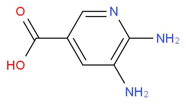 5,6-diaminopyridine-3-carboxylic acid_分子结构_CAS_267875-45-6