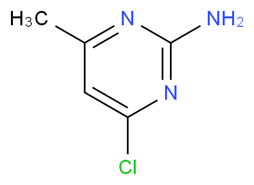 2-氨基-4-氯-6-甲基嘧啶_分子结构_CAS_5600-21-5)