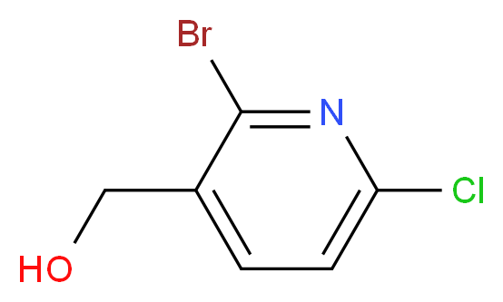 (2-bromo-6-chloropyridin-3-yl)methanol_分子结构_CAS_1227589-11-8