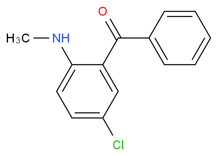 5-氯-2-甲氨基苯甲酮_分子结构_CAS_1022-13-5)