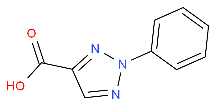 2-phenyl-2H-1,2,3-triazole-4-carboxylic acid_分子结构_CAS_13306-99-5)