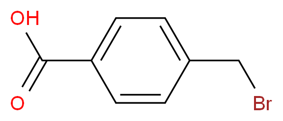 4-(Bromomethyl)benzoic acid_分子结构_CAS_6232-88-8)