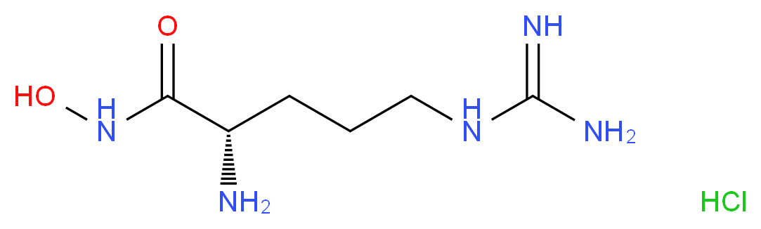 (2S)-2-amino-5-carbamimidamido-N-hydroxypentanamide hydrochloride_分子结构_CAS_35832-00-9