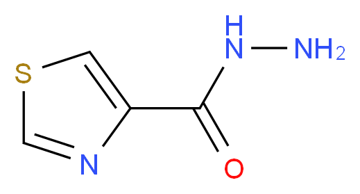 THIAZOLE-4-CARBOXYLIC ACID HYDRAZIDE_分子结构_CAS_101257-38-9)