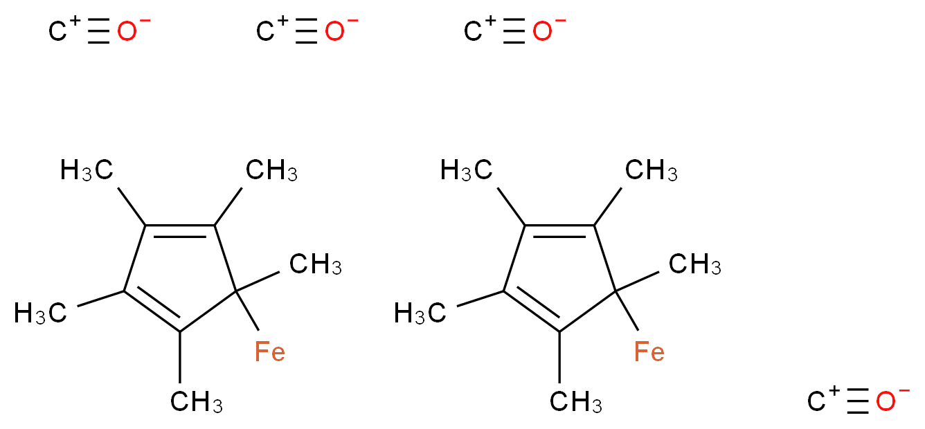 bis((pentamethylcyclopenta-2,4-dien-1-yl)iron) tetramethyliumolate_分子结构_CAS_35344-11-7