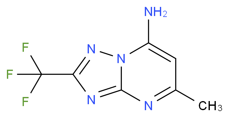 5-methyl-2-(trifluoromethyl)[1,2,4]triazolo[1,5-a]pyrimidin-7-amine_分子结构_CAS_380340-45-4)