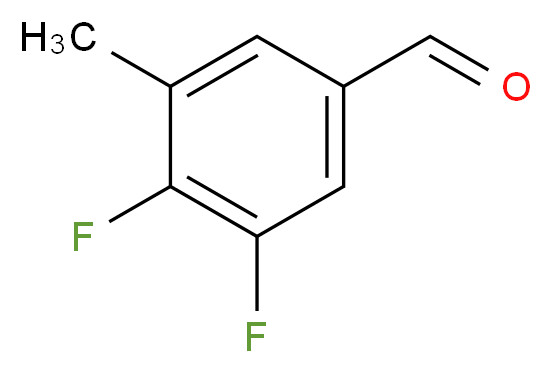 3,4-二氟-5-甲基苯甲醛, JRD_分子结构_CAS_1017778-64-1)