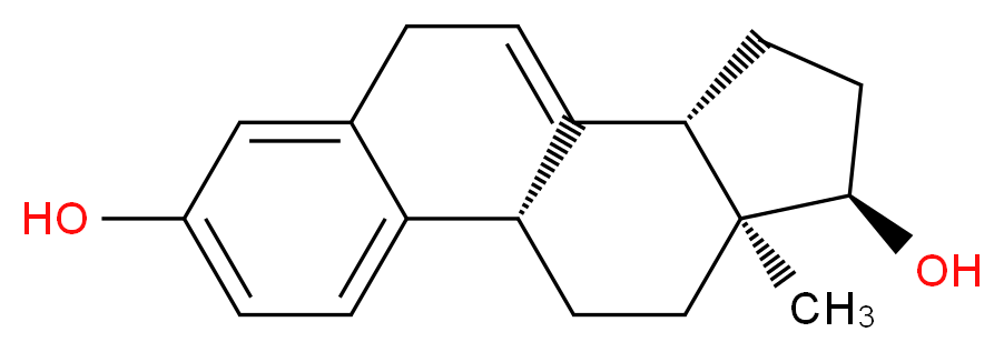 (1S,11S,14R,15S)-15-methyltetracyclo[8.7.0.0<sup>2</sup>,<sup>7</sup>.0<sup>1</sup><sup>1</sup>,<sup>1</sup><sup>5</sup>]heptadeca-2,4,6,9-tetraene-5,14-diol_分子结构_CAS_651-55-8