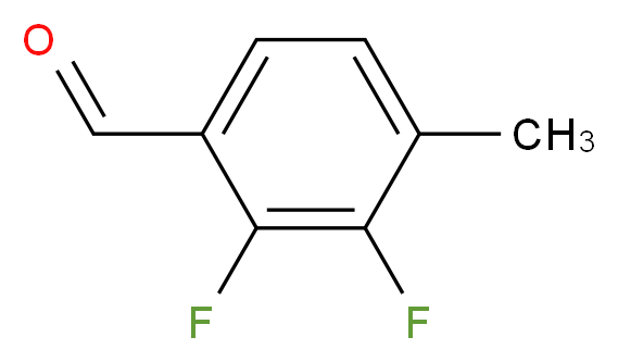 2,3-二氟-4-甲基苯甲醛_分子结构_CAS_245536-50-9)