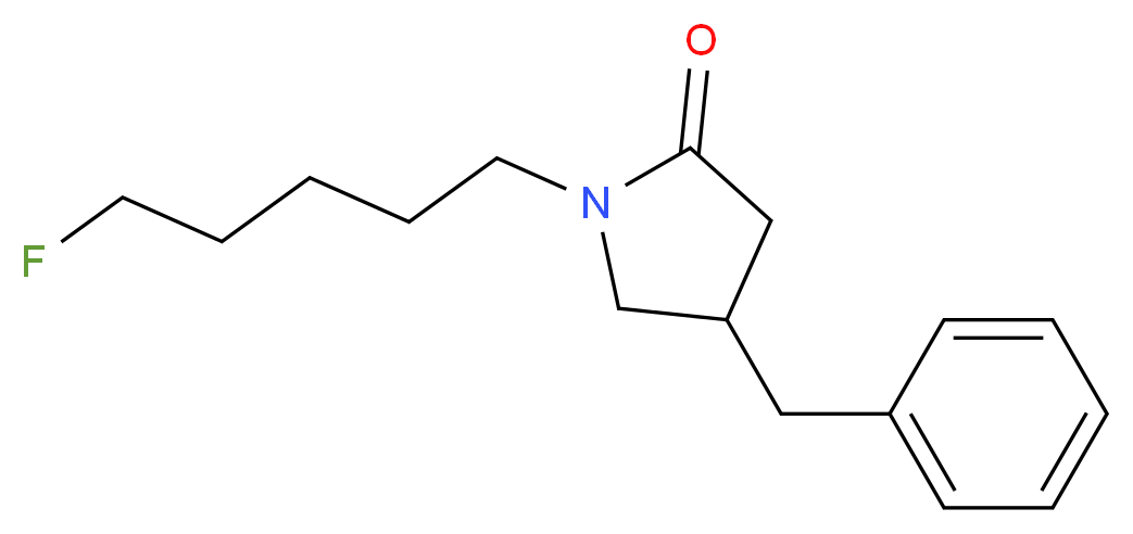 4-benzyl-1-(5-fluoropentyl)pyrrolidin-2-one_分子结构_CAS_)