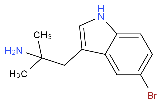 2-(5-BROMO-1H-INDOL-3-YL)-1,1-DIMETHYL-ETHYLAMINE_分子结构_CAS_833-04-5)