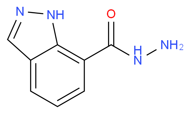 1H-Indazole-7-carbohydrazide_分子结构_CAS_)