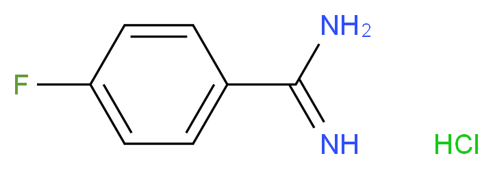 4-Fluorobenzamidine hydrochloride_分子结构_CAS_456-14-4)