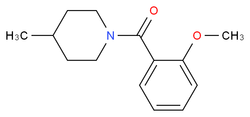 1-(2-Methoxybenzoyl)-4-methylpiperidine_分子结构_CAS_550300-24-8)