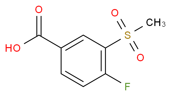 4-fluoro-3-methanesulfonylbenzoic acid_分子结构_CAS_158608-00-5