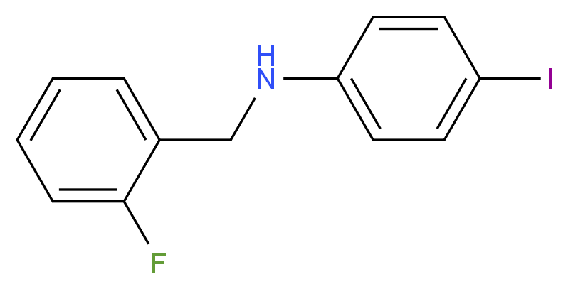 N-(2-Fluorobenzyl)-4-iodoaniline_分子结构_CAS_934364-17-7)