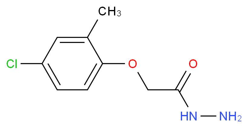 2-(4-氯-2-甲基苯氧基)乙酸肼_分子结构_CAS_32022-38-1)