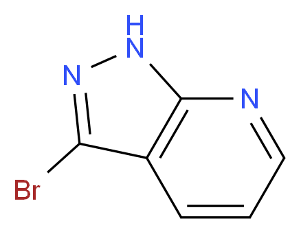 3-bromo-1H-pyrazolo[3,4-b]pyridine_分子结构_CAS_68618-36-0