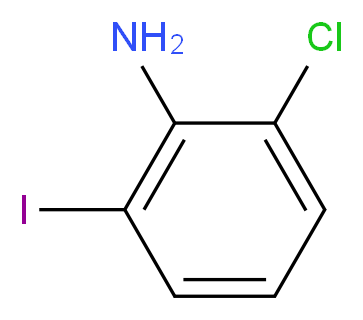 2-Chloro-6-iodoaniline_分子结构_CAS_84483-28-3)