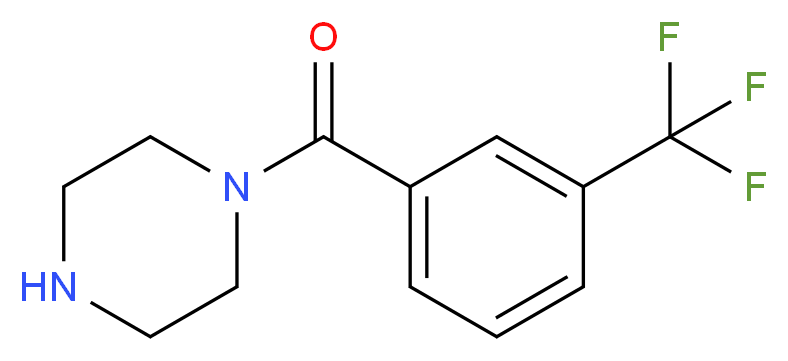 1-Piperazinyl[3-(trifluoromethyl)phenyl]methanone_分子结构_CAS_179334-14-6)