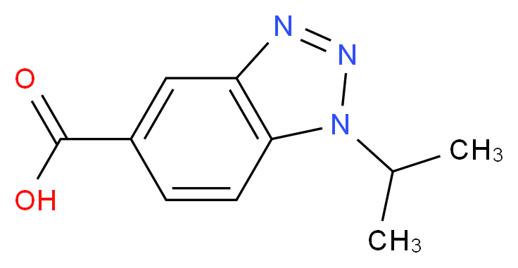 1-Isopropylbenzotriazole-5-carboxylic acid_分子结构_CAS_)