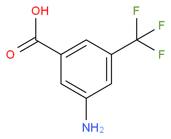 3-氨基-5-(三氟甲基)苯甲酸_分子结构_CAS_328-68-7)