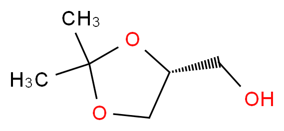 [(4R)-2,2-dimethyl-1,3-dioxolan-4-yl]methanol_分子结构_CAS_14347-78-5