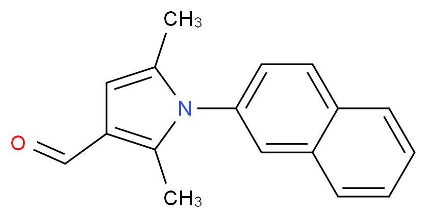 2,5-dimethyl-1-(2-naphthyl)-1H-pyrrole-3-carbaldehyde_分子结构_CAS_347332-17-6)