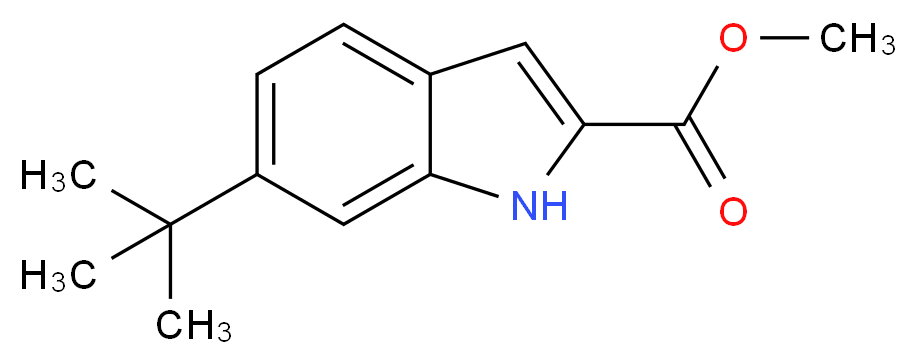Methyl 6-tert-butyl-1H-indole-2-carboxylate_分子结构_CAS_)