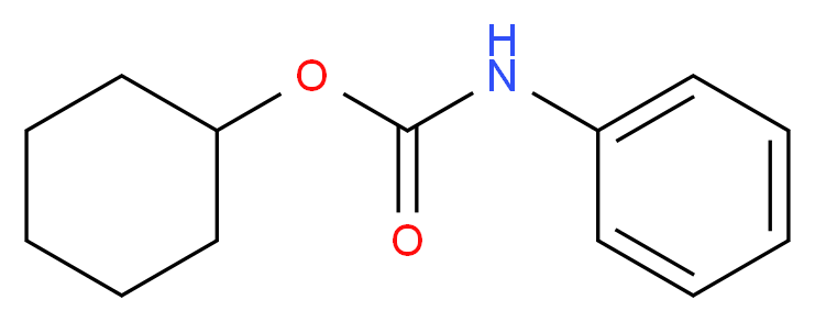 cyclohexyl N-phenylcarbamate_分子结构_CAS_3770-95-4