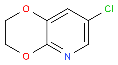 7-Chloro-2,3-dihydro-[1,4]dioxino[2,3-b]pyridine_分子结构_CAS_)