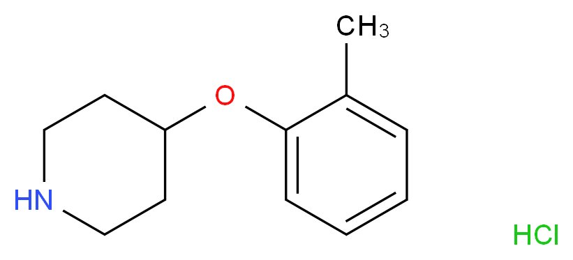 4-(2-Methylphenoxy)piperidine hydrochloride_分子结构_CAS_)