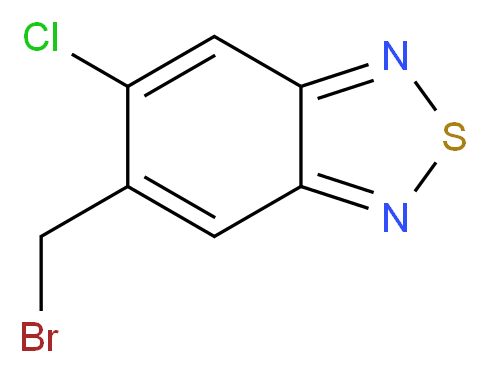 5-(bromomethyl)-6-chloro-2,1,3-benzothiadiazole_分子结构_CAS_65858-51-7