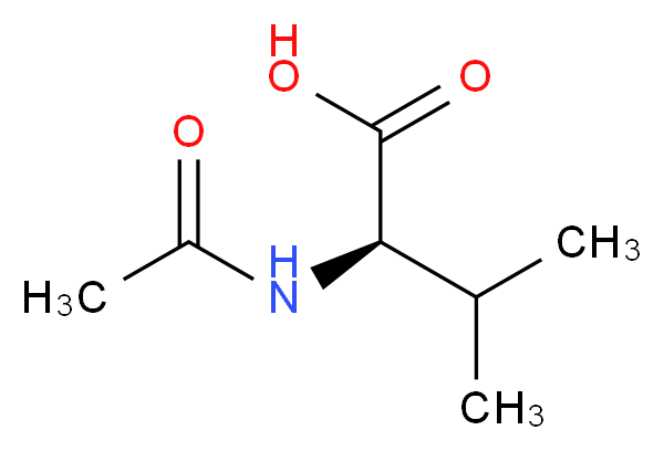 (2R)-2-acetamido-3-methylbutanoic acid_分子结构_CAS_17916-88-0