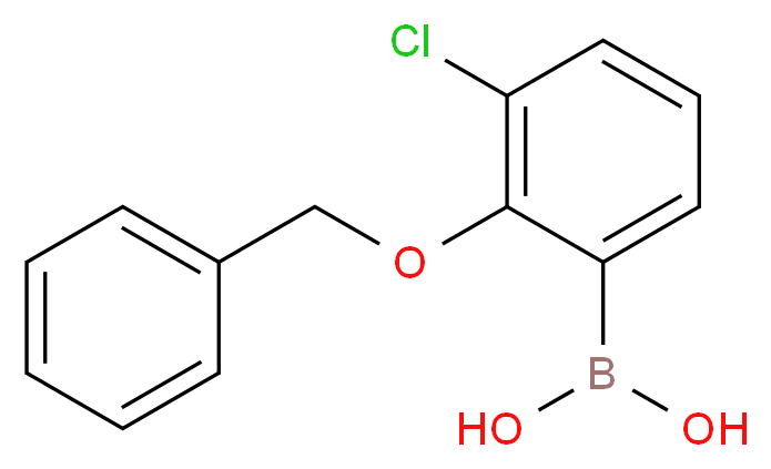 [2-(benzyloxy)-3-chlorophenyl]boronic acid_分子结构_CAS_1217500-57-6