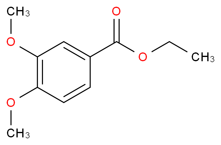 ethyl 3,4-dimethoxybenzoate_分子结构_CAS_3943-77-9