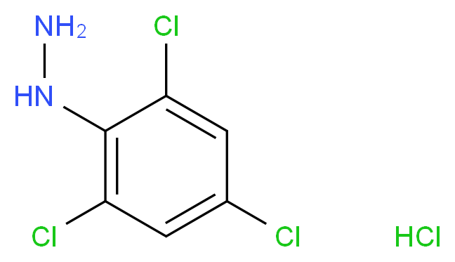 (2,4,6-Trichlorophenyl)hydrazine hydrochloride_分子结构_CAS_2724-66-5)