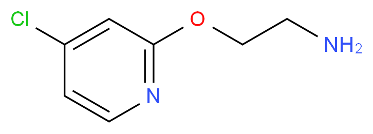 2-(2-aminoethoxy)-4-chloropyridine_分子结构_CAS_)