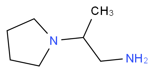 2-pyrrolidin-1-ylpropan-1-amine_分子结构_CAS_50998-07-7)