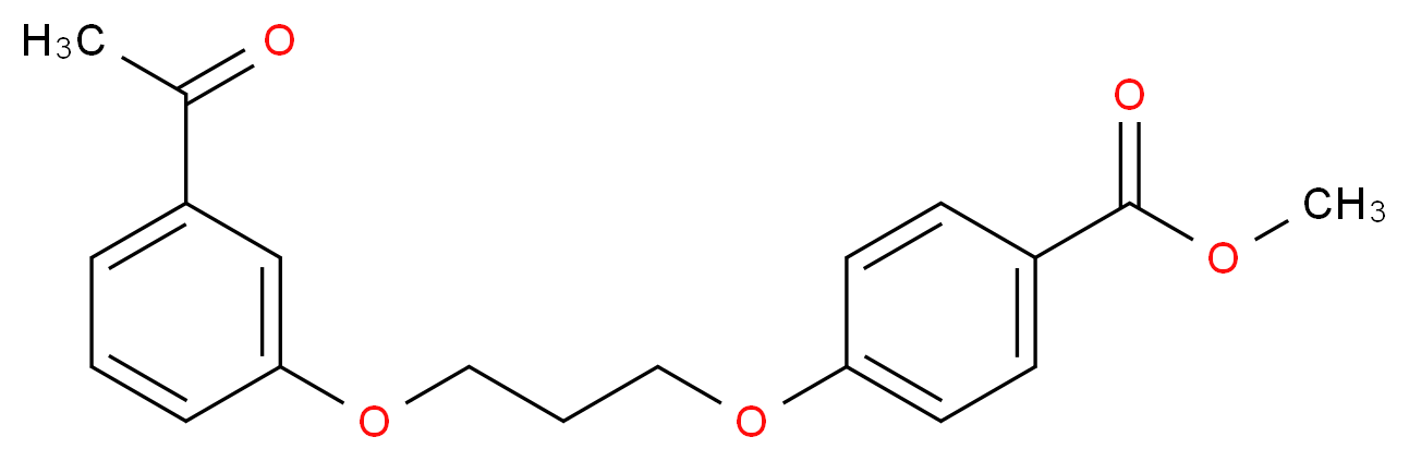 Methyl 4-[3-(3-acetylphenoxy)propoxy]benzoate_分子结构_CAS_)