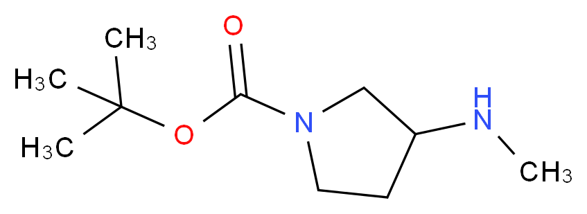 tert-Butyl 3-(methylamino)-pyrrolidine-1-carboxylate_分子结构_CAS_454712-26-6)