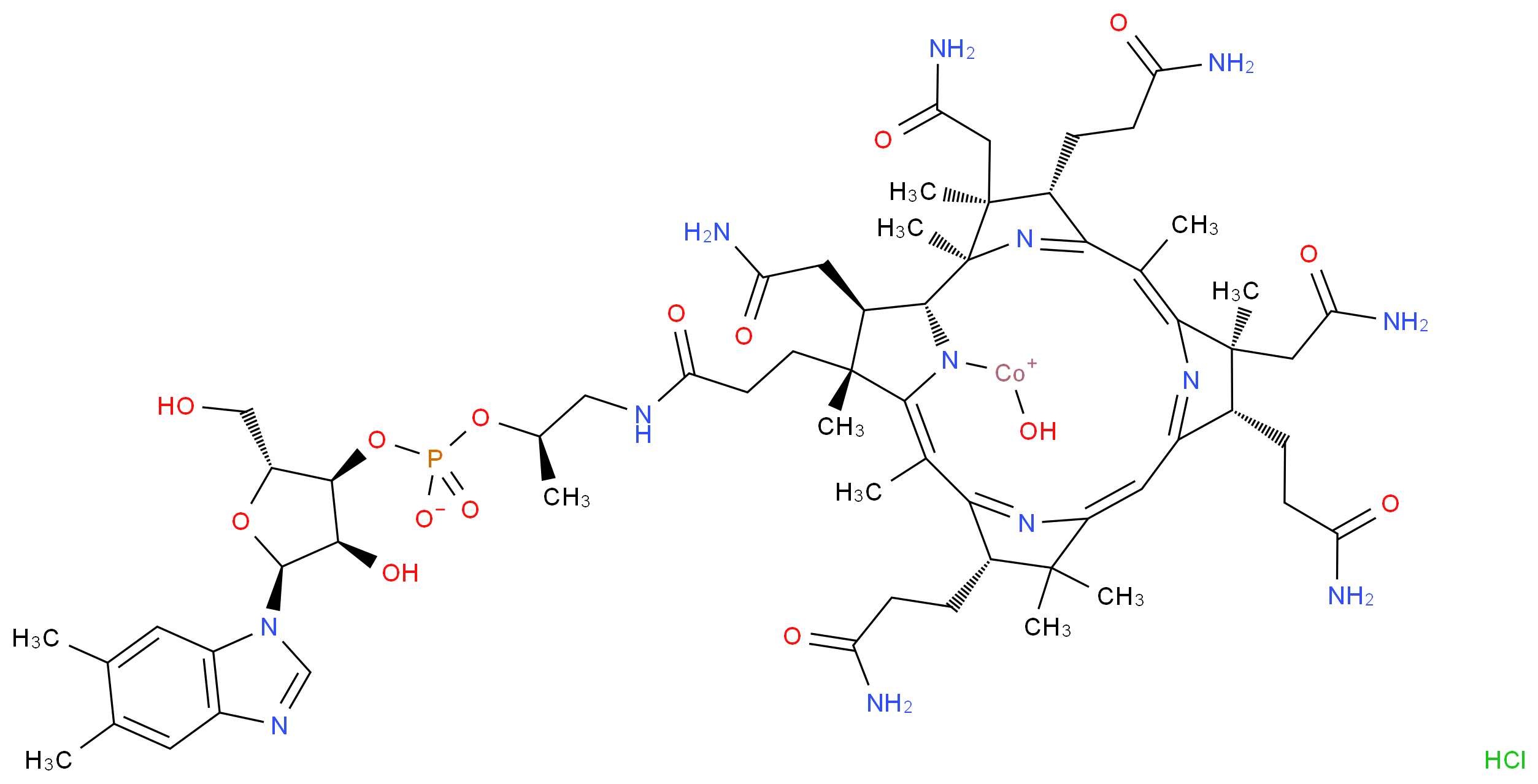 羟钴胺 盐酸盐_分子结构_CAS_58288-50-9)