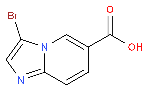 3-Bromoimidazo[1,2-a]pyridine-6-carboxylic acid_分子结构_CAS_886362-00-1)