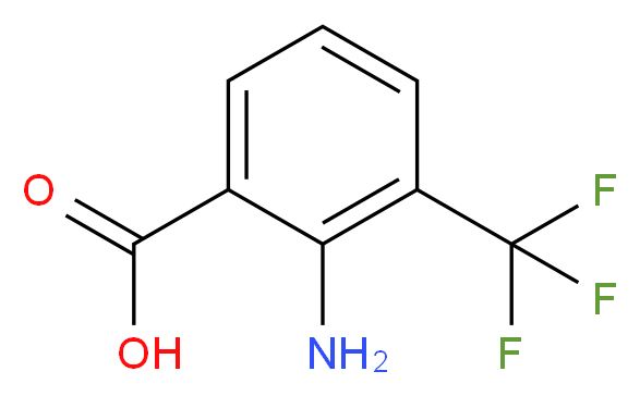 2-Amino-3-(trifluoromethyl)benzoic acid_分子结构_CAS_)