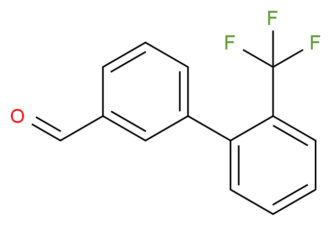 3-[2-(trifluoromethyl)phenyl]benzaldehyde_分子结构_CAS_675596-31-3