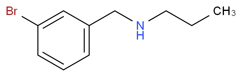 (3-bromobenzyl)propylamine_分子结构_CAS_90389-92-7)