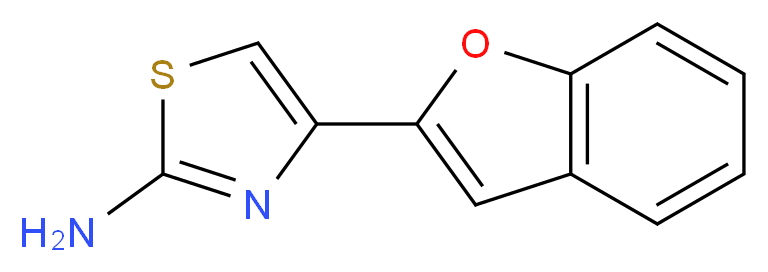 4-Benzofuran-2-yl-thiazol-2-ylamine_分子结构_CAS_3084-04-6)